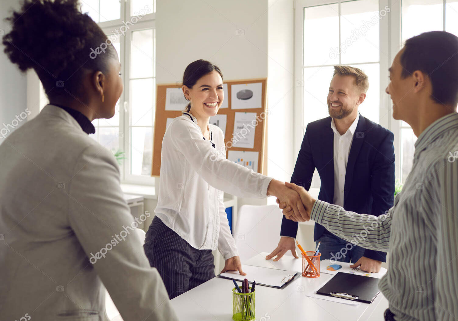 Agreement, deal, business success concept